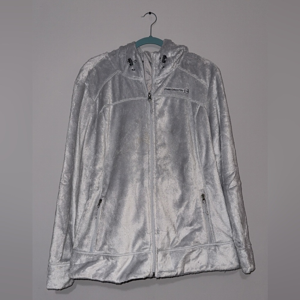 Free Country Light Gray Teddy Jacket
